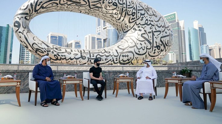 Дуров на встрече с наследным принцем Дубая. Фото: Dubai Media Office